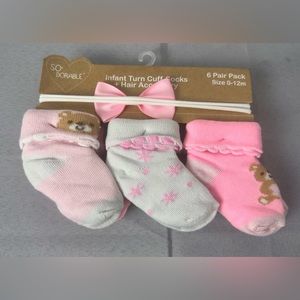 NEW! Infant Cuff Socks/Headband Set